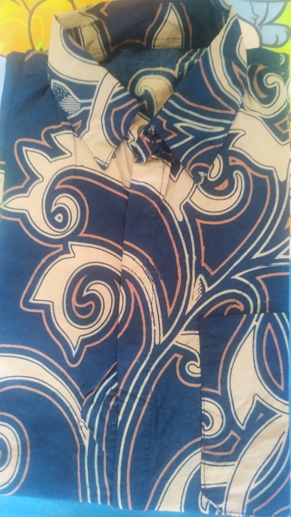 Hem Batik Pria Pendek Lawasan Sogan/pari Sulur/parang Black/merak Papua Ori By Batiek Solo