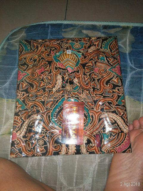 Warung Batik Kemeja Batik  Lengan Panjang Pendek Pekalongan Padi M L Xl Sogan Halus Kemeja Batik
