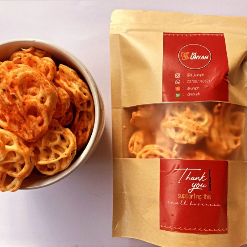 

Kerupuk Mawar Pedas / Cemilan Kerupuk - 80 gr