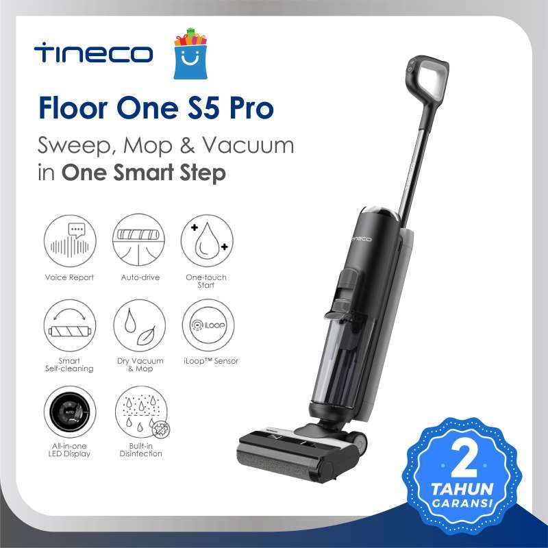 New Tineco Floor One S5 PRO Smart Wet Dry Cordless Stick Handheld Lightweight Vacuum Cleaner and Floor Washer Scrubber