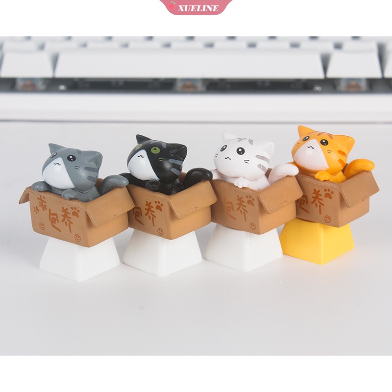 Keycap ESC PBT Mekanikal Desain Kartun Kucing Untuk keyboard single 61 / 87 / 104 / 108