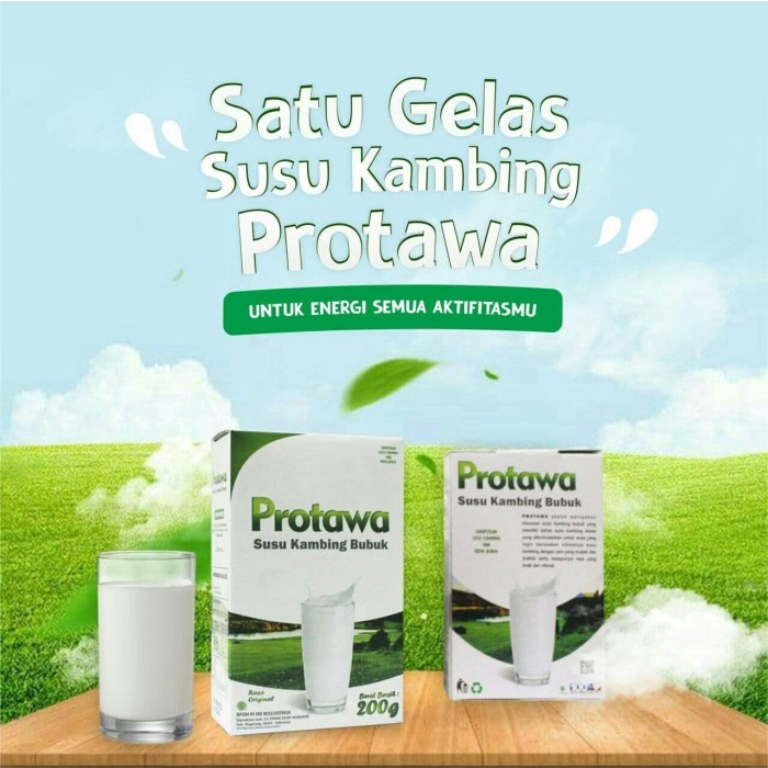 SUSU KAMBING ETAWA GOATAWA / susu kambing bubuk PROTAWA | campuran susu kambing dan krim bubuk | berat bersih 200g