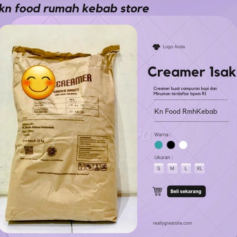 

Creamer regular kemasan 1 sak isi 25kg bubuk Krimer KR 01 Bubuk Creamer Krimer NDC Terlaris