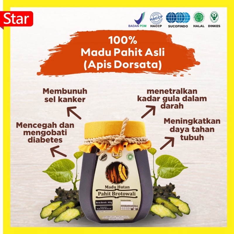 

[COD] Madu Pahit Brotowali / Lebah Apis Dorsata -Garansi Murni & Asli 100%-Wild Bee-Kemasan Ekonomis