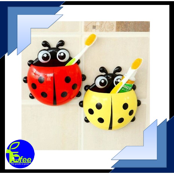 [IMPORT] -  Ladybug Toothbrush holder / Tempat Sikat Gigi Odol kumbang