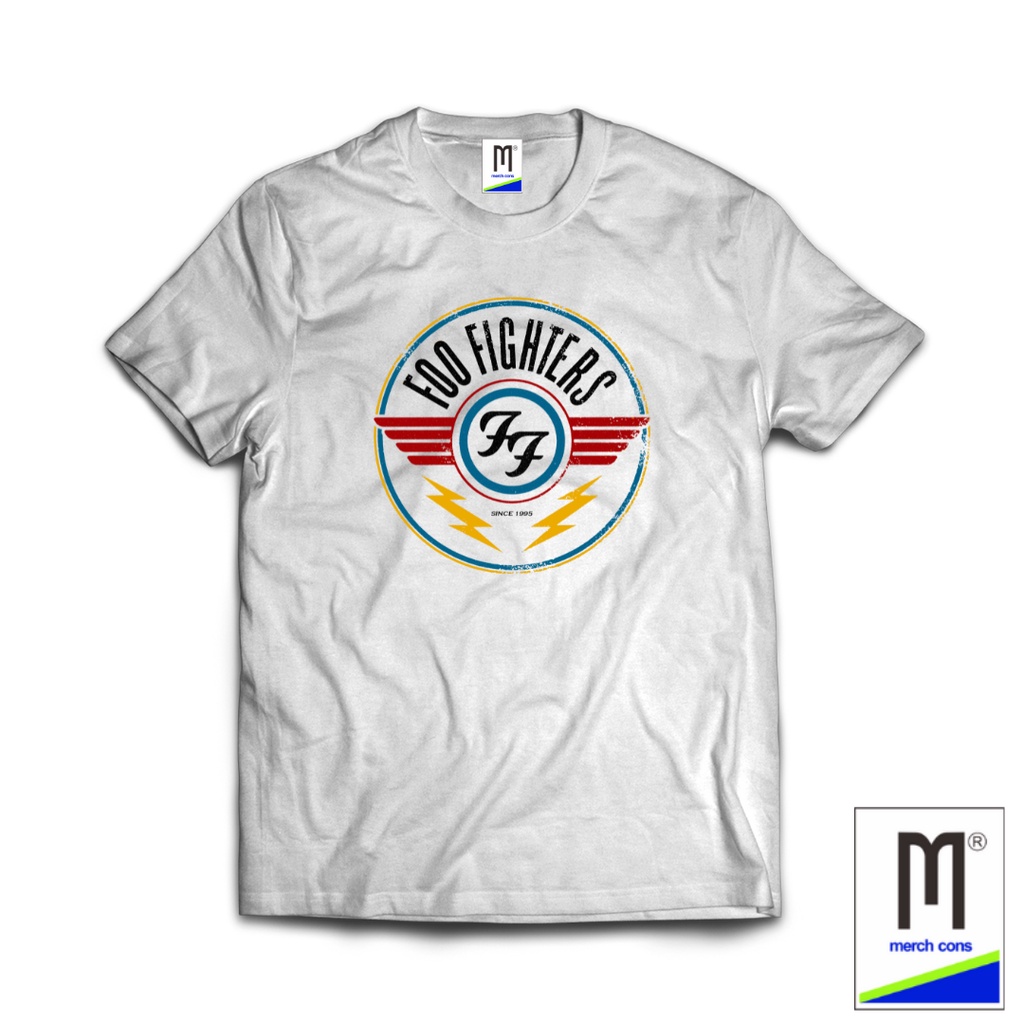 TSHIRT MARCHANDISE BAND FOO FIGHTER PUTIH