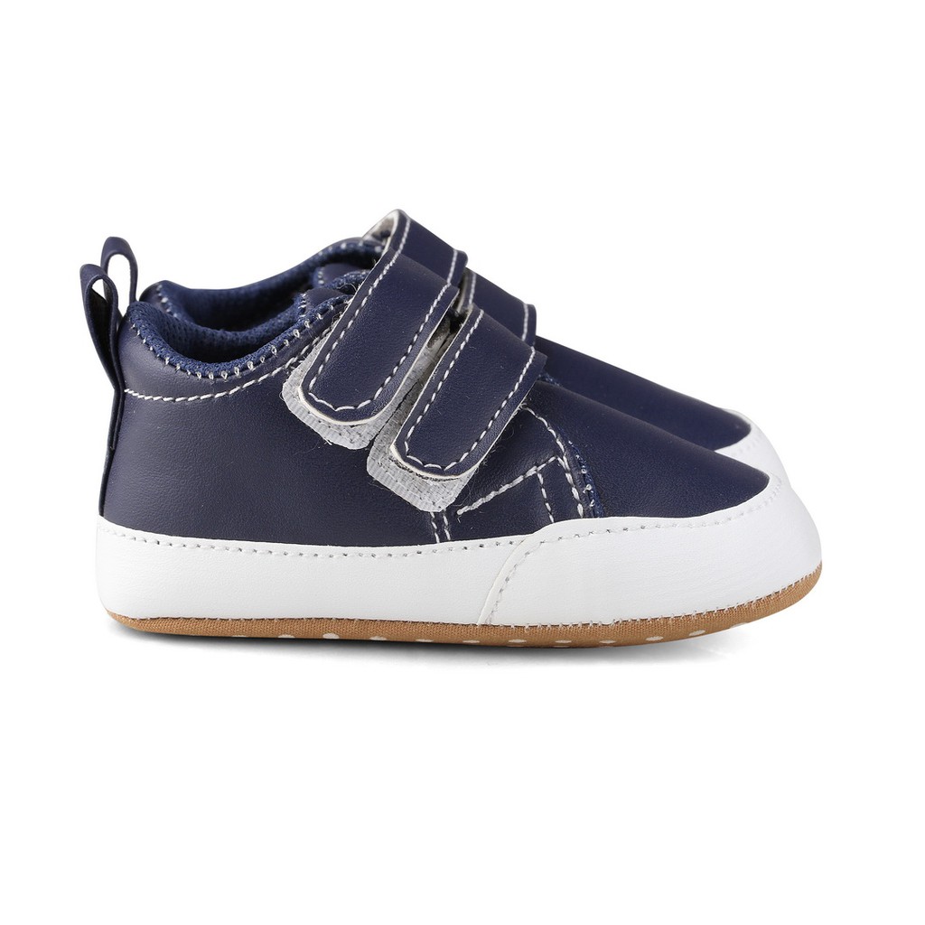 baby shoes new born unisex navy PWPM