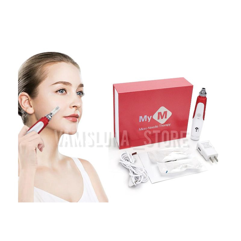 My M Dermapen Micro Needle Therapy Dermapen Electric Dermaroller My M Penghilang Bopeng Dr Pen