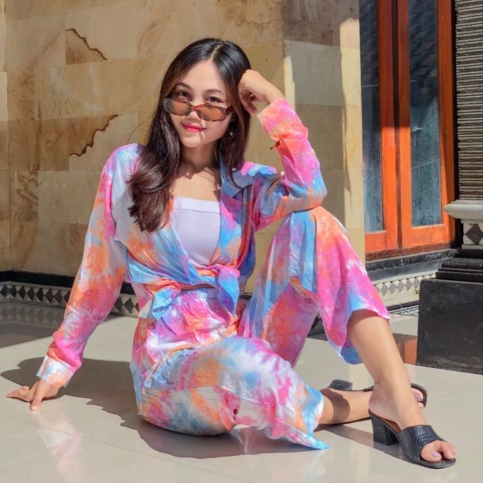 PIYAMA TIE DYE LENGAN PANJANG