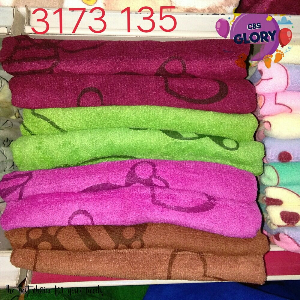 Handuk Bayi Motif Lucu/Handuk Dewasa/Handuk Halus dan Menyerap