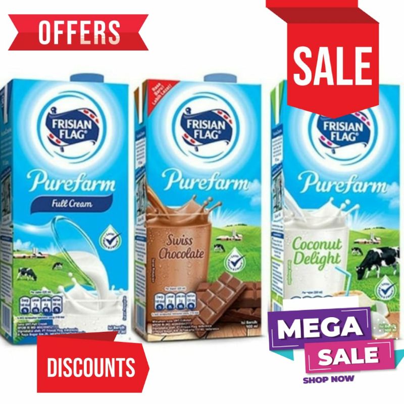 FRISIAN FLAG UHT COKLAT SWISS PUREFARM 900ML
