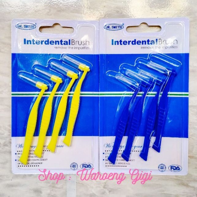 Interdental Brush Ortho Dr Smith  / Sikat sela behel kawat gigi (Bengkok)