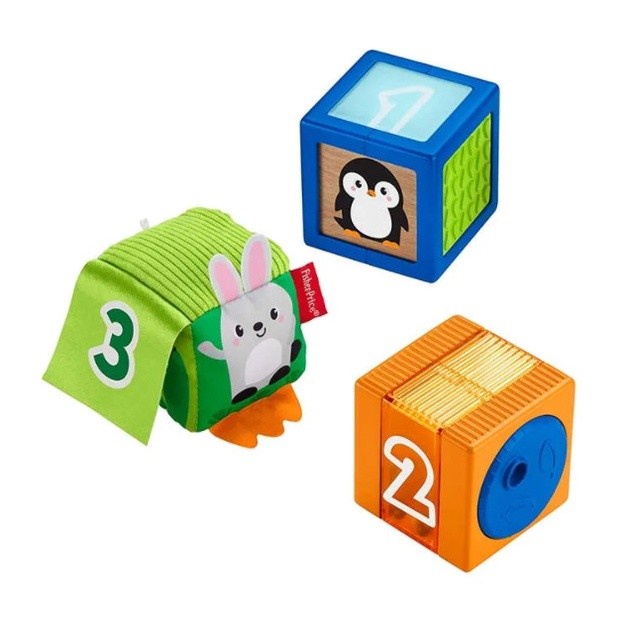 FISHER PRICE STACK &amp; DISCOVER SENSORY BLOCKS 6M+