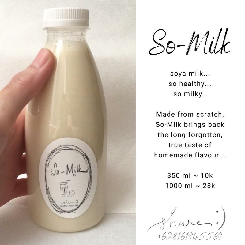 

So-milk soybean milk susu kacang kedelai 350ml