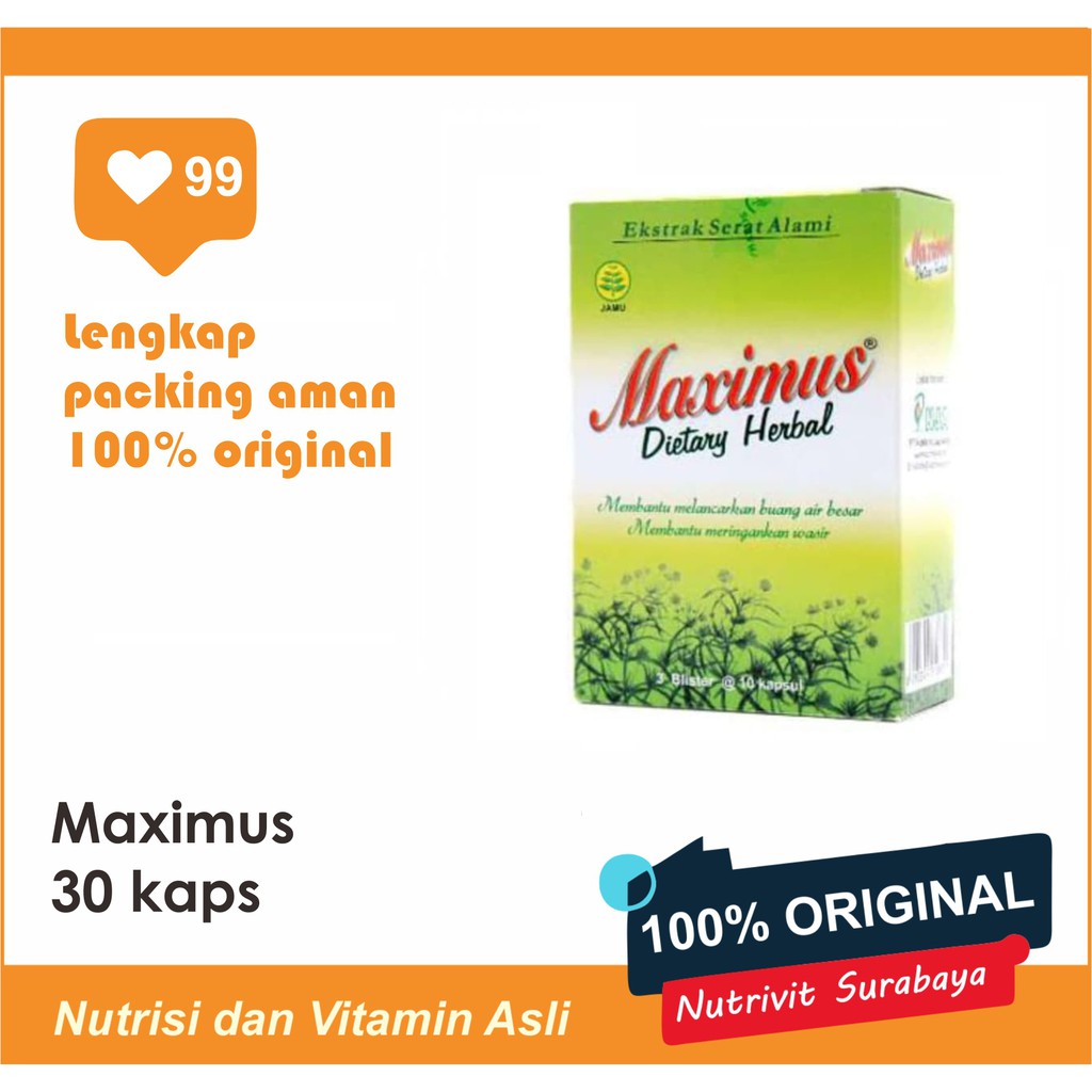 MAXIMUS PIL DIET ISI 30