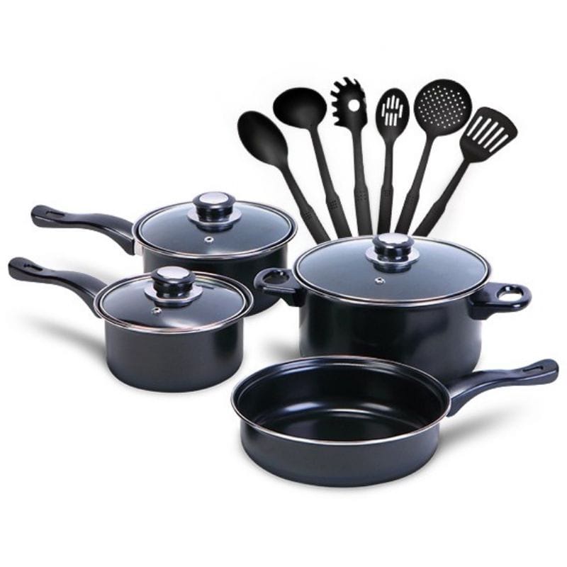 PAKET Cookware Set 13 pcs - Panci Set Spatula Teflon All in One - PANCI SET 13 pc