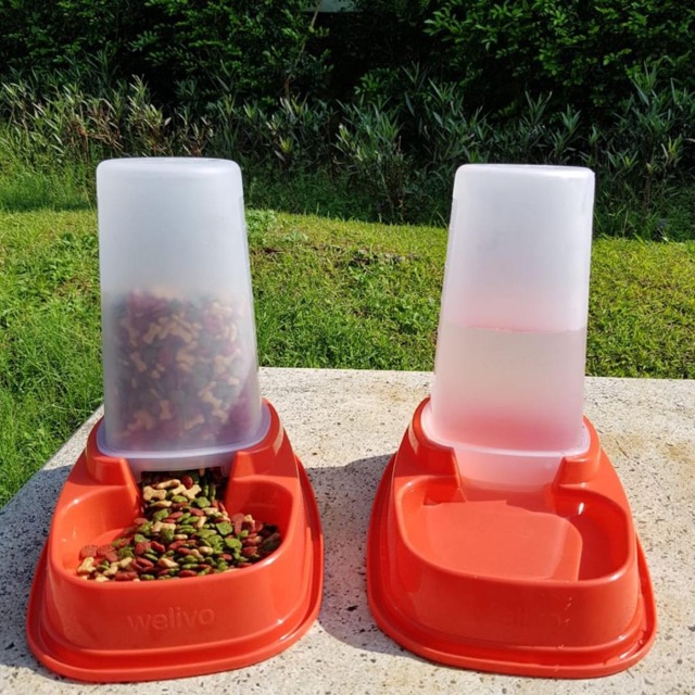 PET BOWL DISPENSER - TEMPAT MAKAN DISPENSER ANJING KUCING 1.5ML