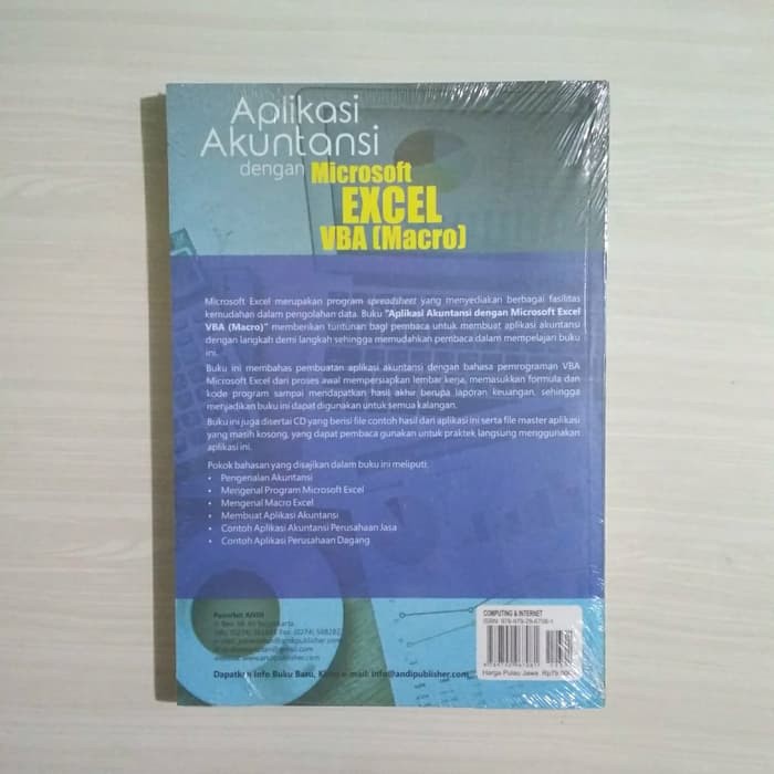 Buku Aplikasi Akuntansi Dengan Microsoft Excel Vba Macro Cd