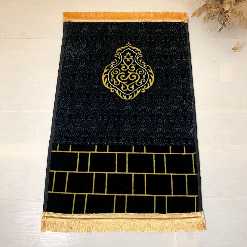 Sajadah Tebal Anti Slip Model  | BUSA KISWAH | 75x110 cm Dewasa Kado Guru Souvenir Umroh Haji