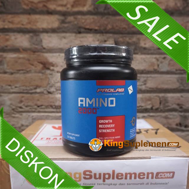 Prolab Amino 2000 - isi 325 Tablet - Sportisi BPOM ORIGINAL ASLI - tab pro lab tabs