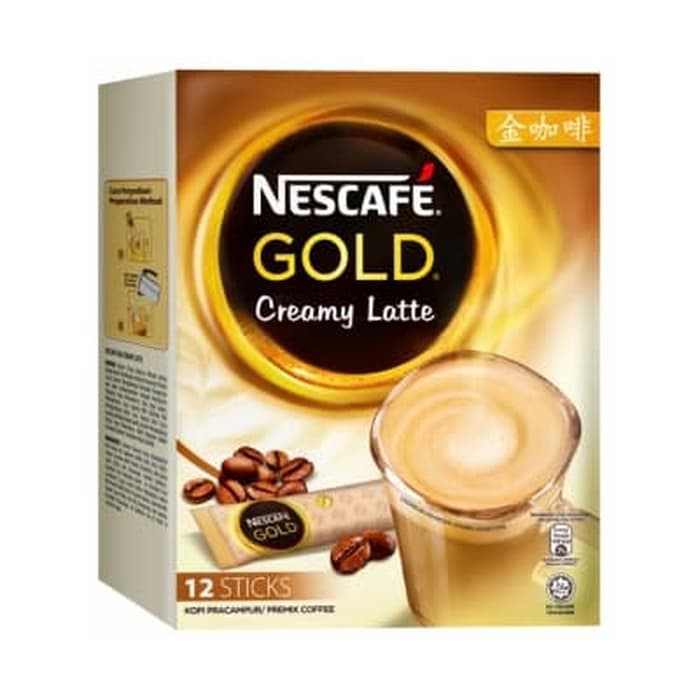 

Nescafe Gold Creamy Latte Premix Coffee 12sX34g