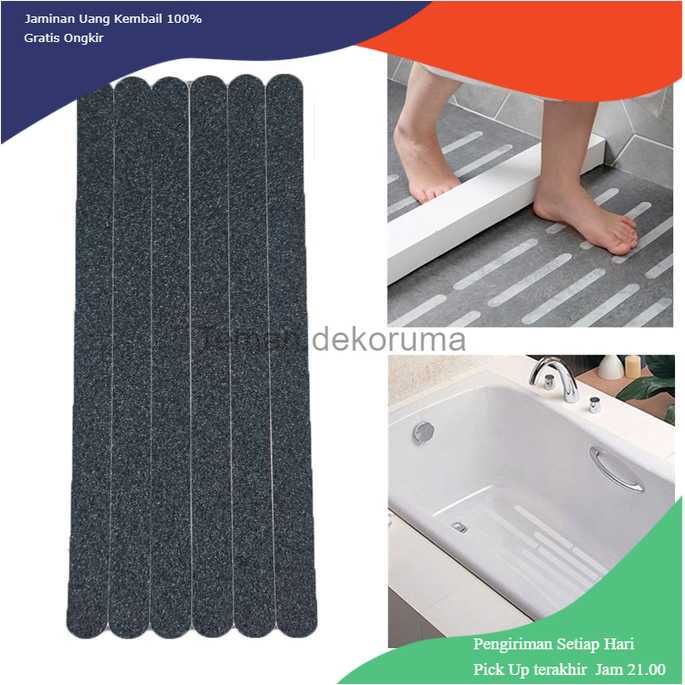 TD-AD1 Trustpoud Stiker Anti Slip Kamar Mandi Shower Strips 6 PCS - TT-19