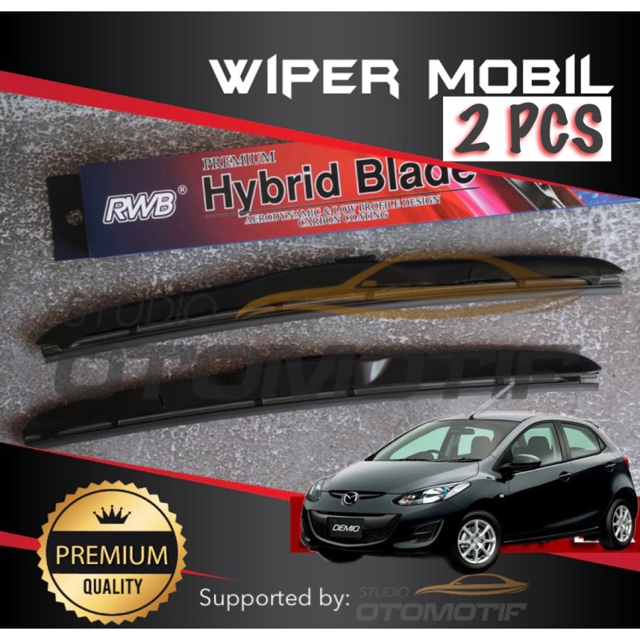 WIPER MAZDA2 MAZDA 2 2007-2013 RWB GRAPHITE / WIPER RWB MAZDA 2 2 PCS