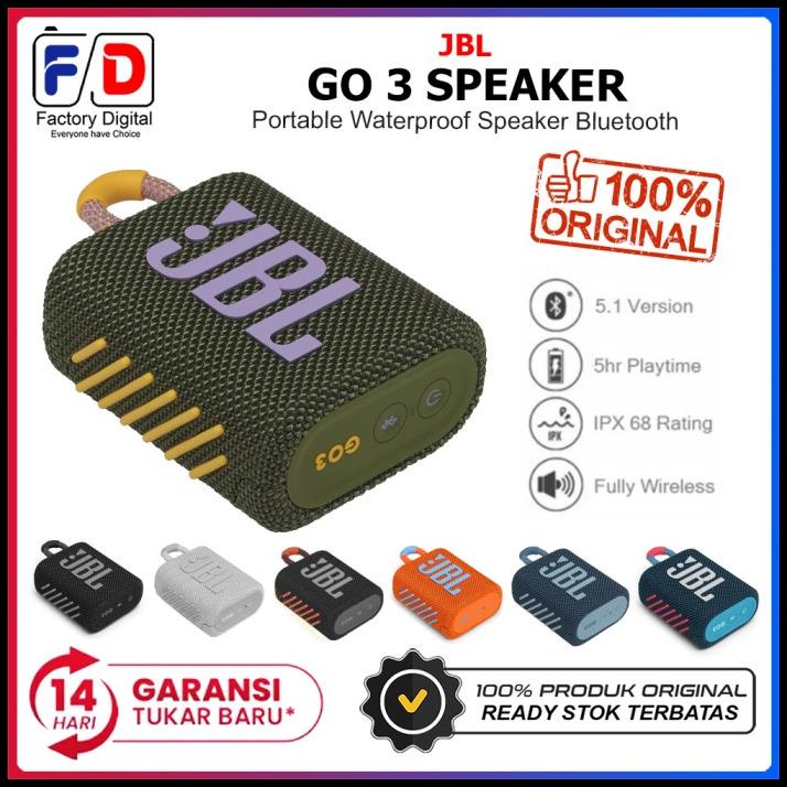 Jbl Go 3 Portable Bluetooth Speaker Not Jbl Go 2 Speaker Original Bnib