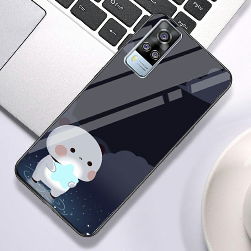 [CG222] Softcase Kaca Vivo Y51 2020 Y50 Y12 Y20S Y91 Z1PRO V5+ Y15 Y30 Y12S Y1S Y71 - Casing Hp Vivo-No.1