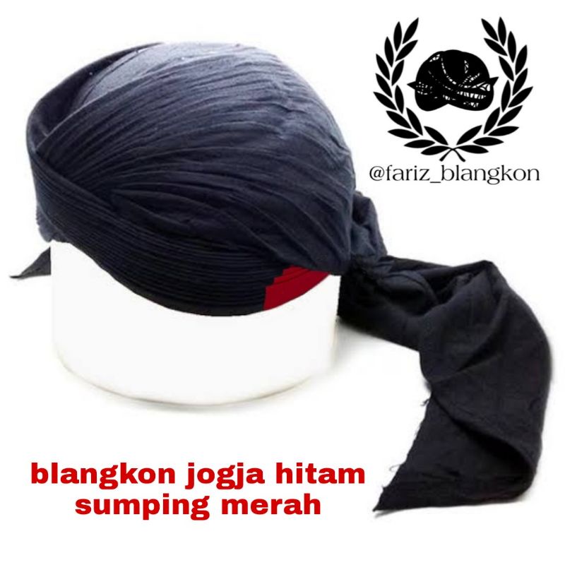Blangkon jogja lipat hitam / blangkon jawa / blangkon sunan