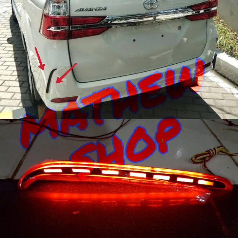 Lampu LED Bumper Reflektor Reflector Mata Kucing Bumper Belakang New Xenia 2019Up