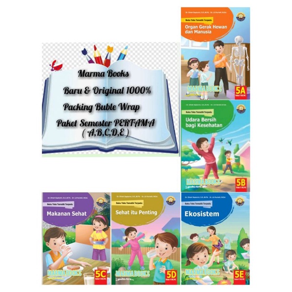 PAKET Buku Tematik Terpadu SD 5A 5B 5C 5D 5E K13N / Buku Tematik Terpadu Kelas 5 SD Yudistira
