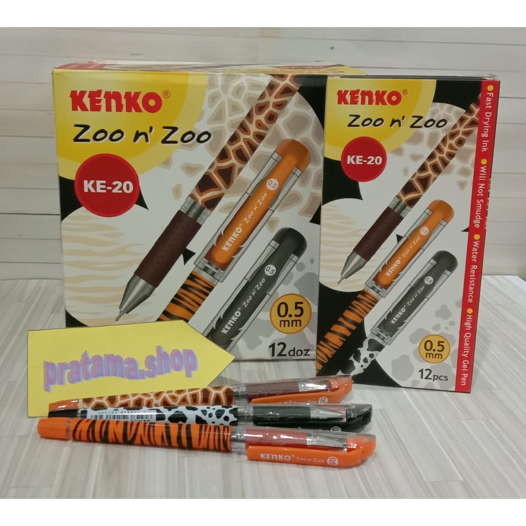 

Pulpen Gel KE-20 Zoo n Zoo Black