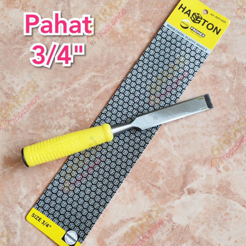 pahat kayu 3/4" Hasston Prohex tatah kayu gagang fiber