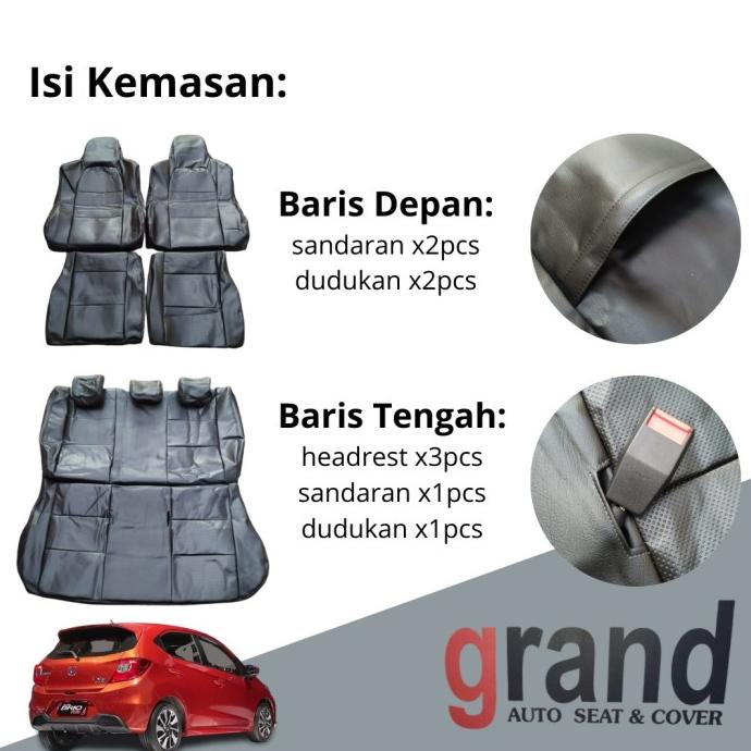 Sarung Jok Cover Jok Mobil Brio Satya Full Set Grand Original Premium