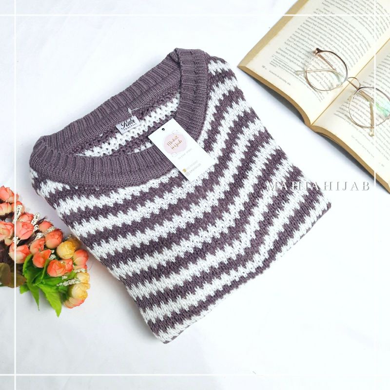 Kumi sweater rajut tebal / Outer knitwear / Sweater oversize ala korea / Sweater wanita murah