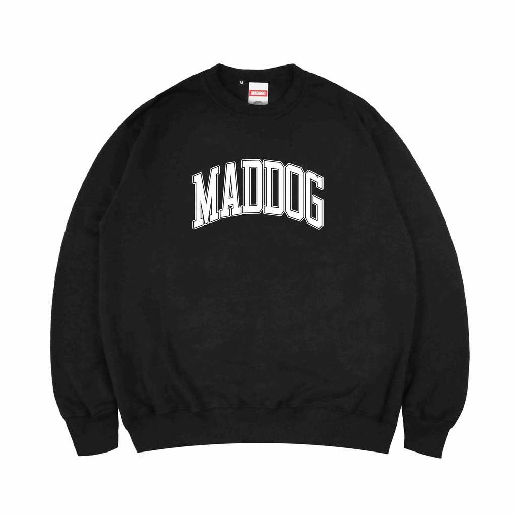 Maddog Infected - Crewneck - Capital Black | Sweater Pria Wanita Unisex Hitam Distro Official Maddog