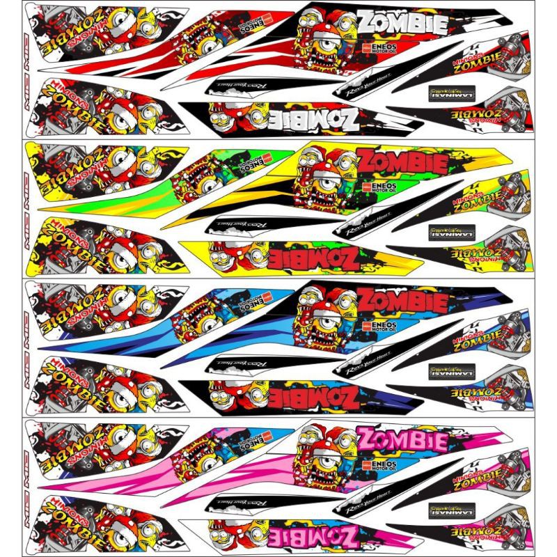 Striping Mio M3 / Mio Z / Mio 125 Variasi Sticker Stiker Skotlet Lis Motor List Body List Motor Lis