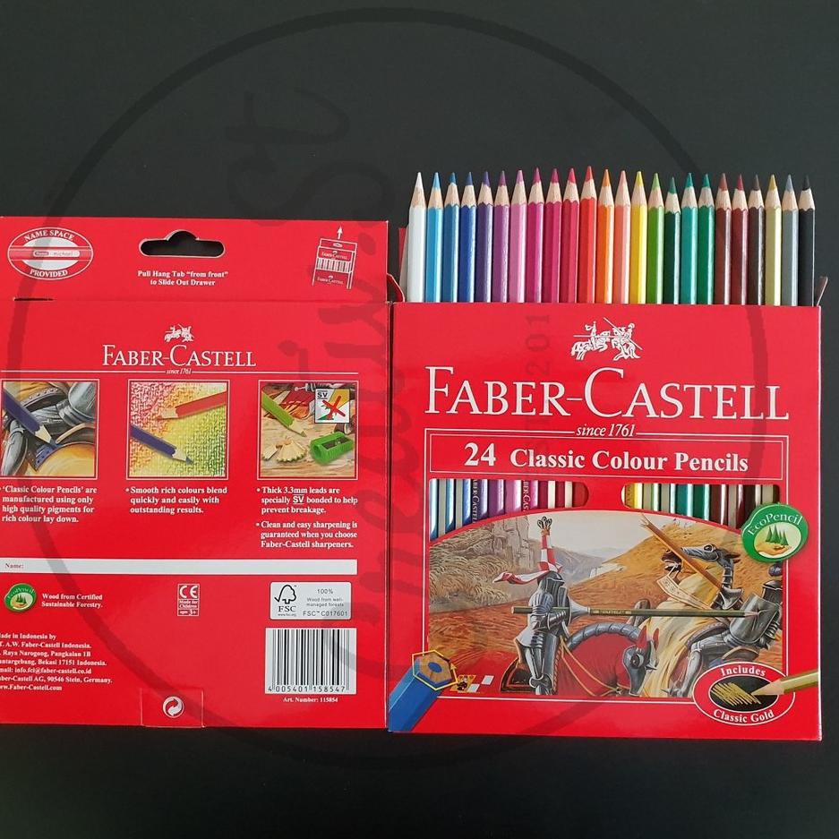 

O6XZ Pensil 24 Warna Faber Castell Classic •Ready