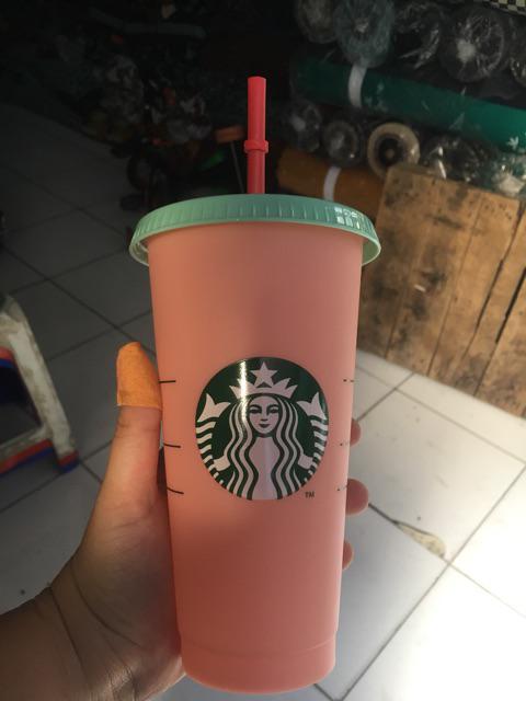 Tumbler Starbucks Reuseable Changing Color