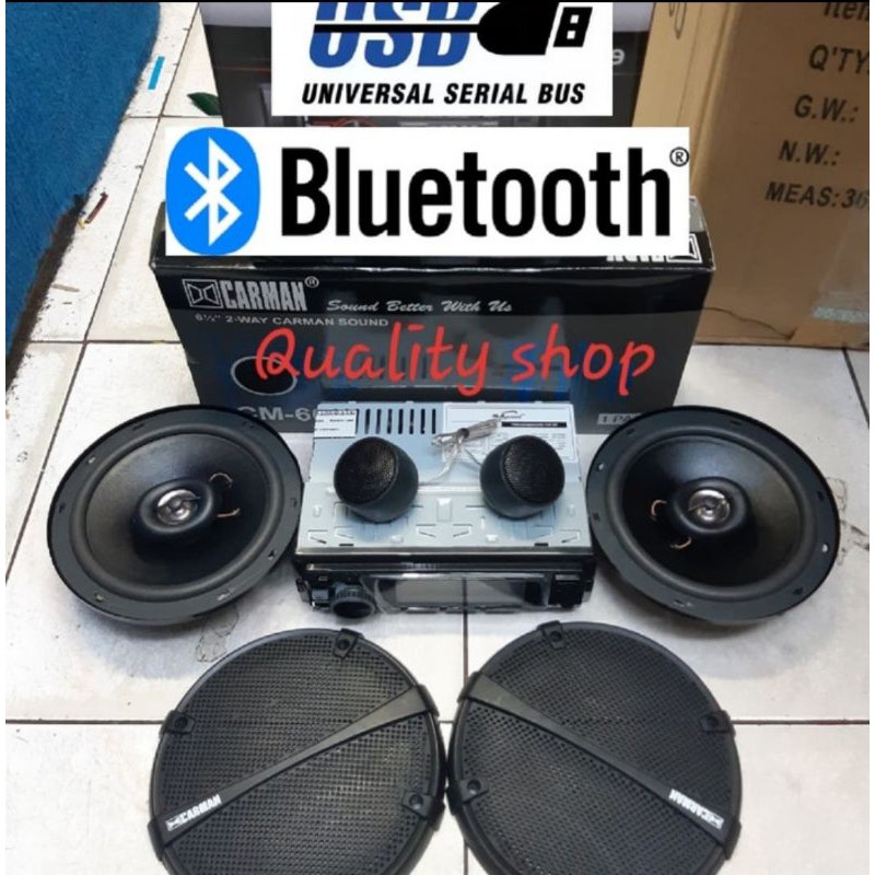 Paket Audio Mobil Satu Set Bluetooth usb sd radio