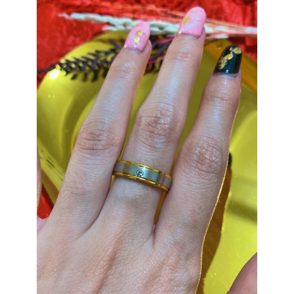 Cincin Titanium Permata Untuk Wanita