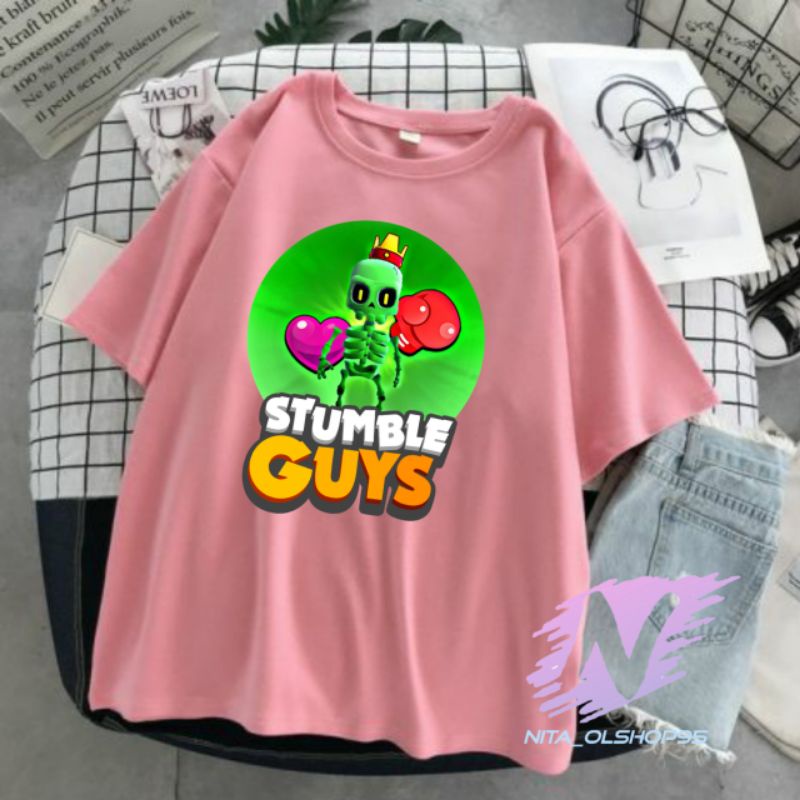 kaos STUMBLE GUYS baju kaos anak skin stumble guys