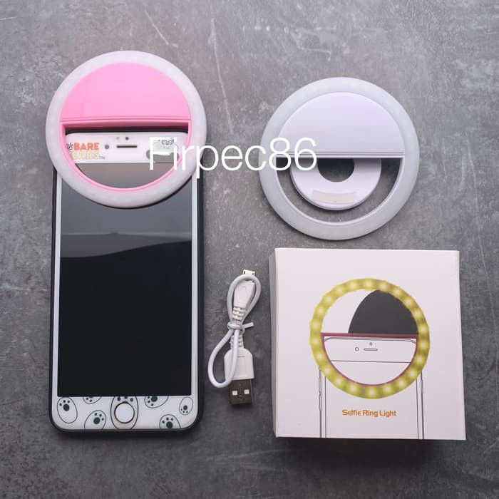 F86 GARANSI-Ring Selfie LIght Beauty/ Recharger/ Charm eyes beauty make up