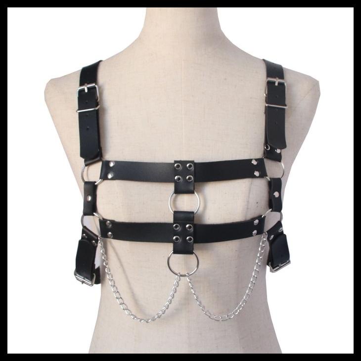 [HF072] Body Strap Punk Harajuku Harness Belt Ikat Badan Kulit