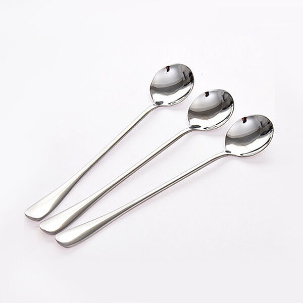 Sendok Sup / Buah / Kopi / Teh Bentuk Bulat Bahan Stainless Steel