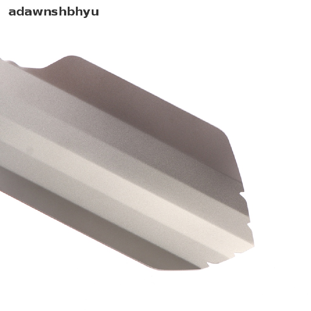 Adawnshbhyu Pure Titanium Ultralight Backpacking Potty Trowel Sekop Kotoran Kompak Luar Ruangan