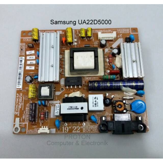 PSU LED TV Samsung UA22D5000 . Mesin Power Supply BN44-00448A . PD22A0_BDY . 03D370-6600