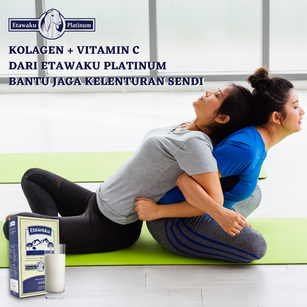 Etawaku Platinum Paket 3 Box Susu Kambing Etawa Bubuk Murni Rendah Gula Tinggi Kalsium Menjaga Kesehatan Kepadatan Tulang Cegah Gangguan Pernafasan Asma Batuk Osteoporosis