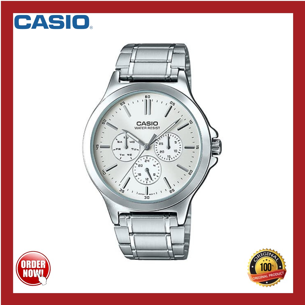 JAM TANGAN WANITA CASIO ORIGINAL JAM TANGAN CEWEK ANALOG RANTAI STAINLESS ANTI AIR L-217